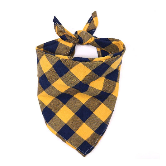 Landypaw V3 🐾 | Yellow Plaid Bandana - Landypaw v2 Edition