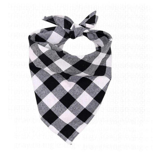 Landypaw V3 🐾 | Gray Plaid Bandana - Landypaw v2 Edition